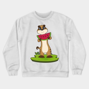 Meerkat Watermelon Fruit Crewneck Sweatshirt